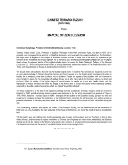 DAISETZ TEIRARO SUZUKI1 MANUAL OF ZEN BUDDHISM