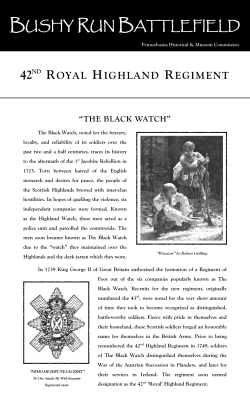 42ND ROYAL HIGHLAND REGIMENT