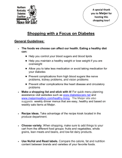 Shopping with a Focus on Diabetes