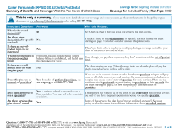 Kaiser Permanente: KP MD 0/0 AI/Dental/PedDental