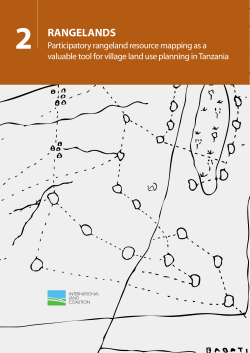 Participatory rangeland resource mapping as a valuable tool for