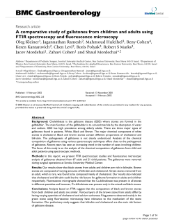 A comparative study of gallstones from children and adults using