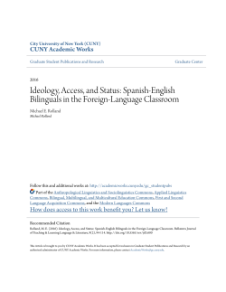 Spanish-English Bilinguals in the Foreign