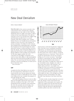 New Deal Denialism - The Edge of the American West