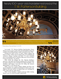Nearly 100-Year-Old Chandelier Restored at T.W. Patterson Building