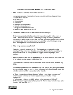 Answer Key to Problem Set 1