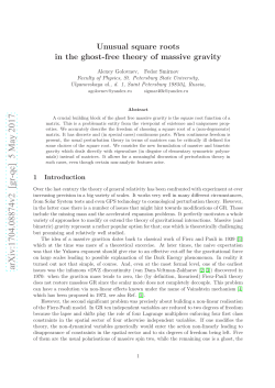 Unusual square roots in the ghost