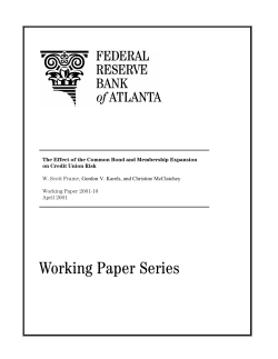 The Effect of the Common Bond and Membership Expansion