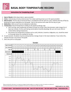 BASAL BODY TEMPERATURE RECORD