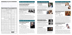 OUTREACH CONCERTS THE HEADLINE CONCERT JAZZ