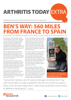 BEN`S WAY: 560 MILES FROM FRANCE TO SPAIN