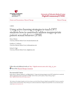 Using active learning strategies to teach DPT students how to