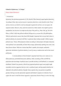 Estlund on Epistocracy: A Critique.