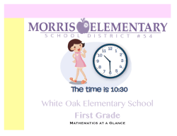 First Grade - Morris Elementary Logo