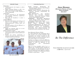 Be The Difference - Minnesota Women of Today