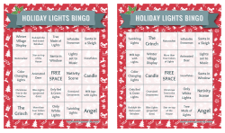 holiday lights bingo holiday lights bingo holiday lights bingo holiday