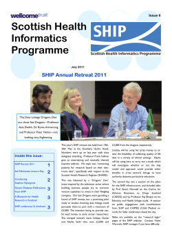 Issue 6 July 2011 - ScottisH Informatics Programme