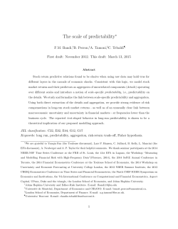 The scale of predictability - Isenberg School of Management