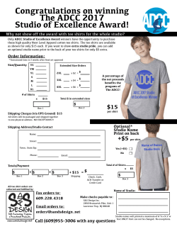 ADCC 2017 Order Form