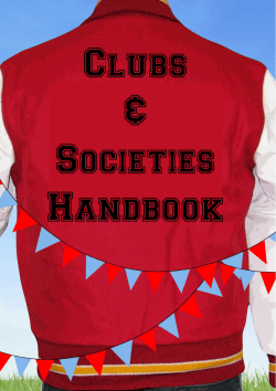 Club Handbook - Murdoch Student Guild