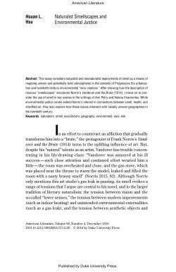 Naturalist Smellscapes and Environmental Justice
