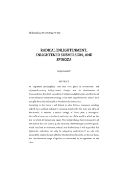radical enlightenment, enlightened subversion, and