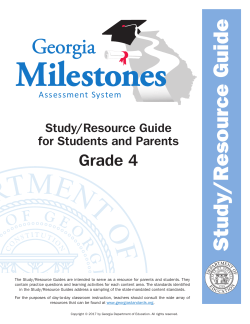 Study/ Resource Guide - Fulton County School System