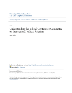 Understanding the Judicial Conference Committee on International