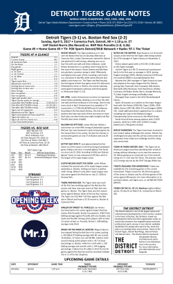 FRONT PAGE 4-9-17.indd - Detroit Tigers