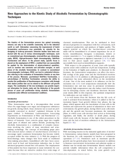 New Approaches to the Kinetic Study of Alcoholic Fermentation by