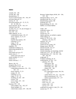 INDEX AAGM, 196 &ndash; 199 AATM, 286
