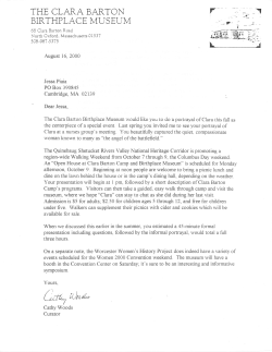 Clara Barton Birthplace Museum