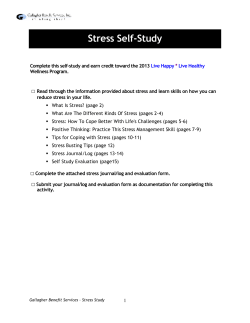 Stress Self-Study - City of Richfield