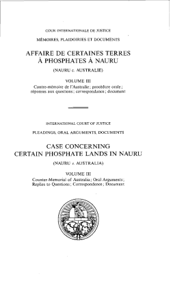 nauru - CIJ/ICJ