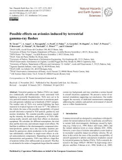 Possible effects on avionics induced by terrestrial gamma