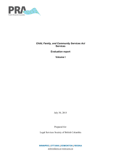 CFCSA Services Evaluation
