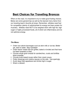Best Choices for Traveling Broncos