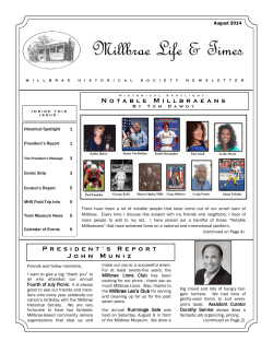 August 2014 - Millbrae Historical Society