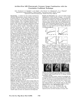 Artifact-Free MR Fluoroscopic Coronary Image Combination
