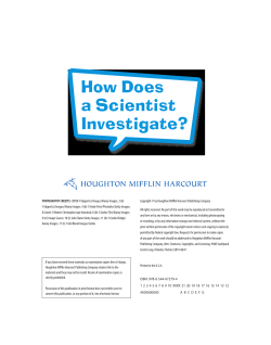 How do scientists investigate?