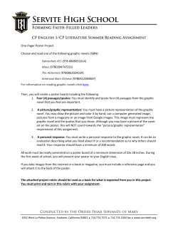 One-Pager Poster Project Choose and read one of the following