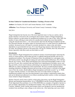 In-State-Tuition for Unauthorized Residents