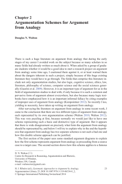 Argumentation Schemes for Argument from Analogy