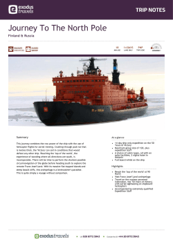 Journey To The North Pole