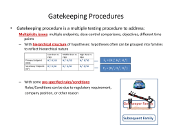 Parallel Gatekeeping Procedures