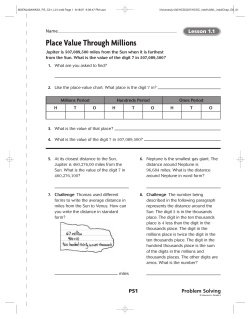 Place Value Through Millions