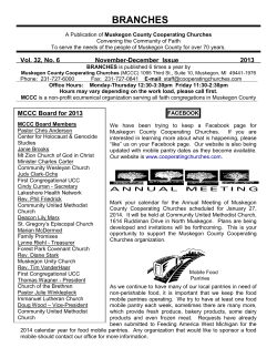 branches - Muskegon County Cooperating Churches