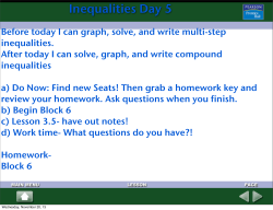 Inequalities Day 5