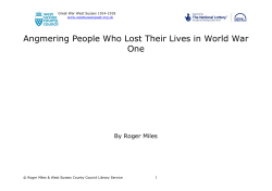 Angmering war memorial - West Sussex County Council