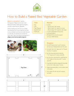 How to Build a Raised Bed Vegetable Garden